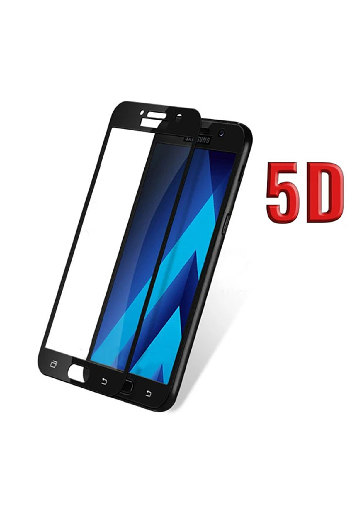 CepteToptan Galaxy A52017 A520 İçin 5D Kavisli Full Kırılmaz Cam Ekran Koruyucu-(1903) - DROPX8926-1012