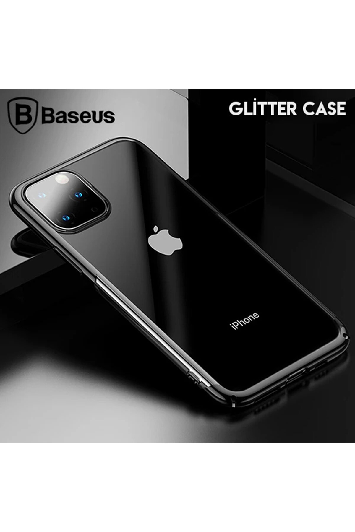 Gli̇tter Case İphone 11 Pro Max 6.5 Şeffaf Lüx Si̇li̇kon Kılıf-(5775) - Gms4568-8627