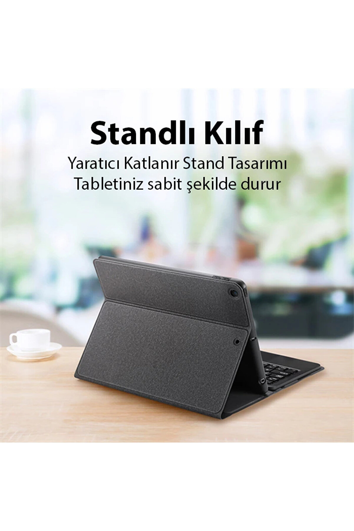 Dux Duci̇s İpad 7/8/9 10.2 Tk Seri̇es Kablosuz Bluetooth Klavye Touchpad Kılıf-(5775 - Gms8259-2033