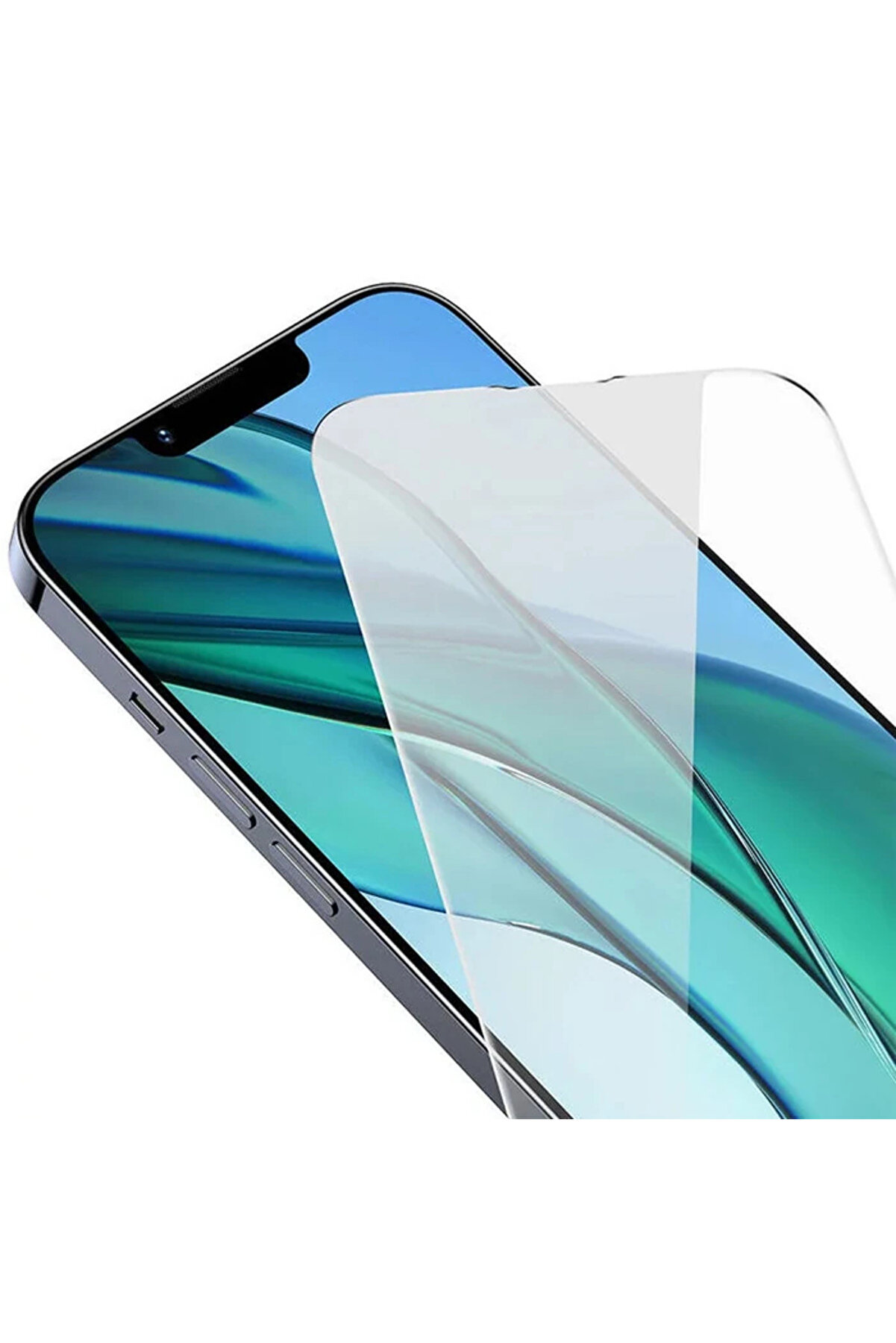 Crystal Seri̇si̇ İphone 15 Pro Full Koruma Tempered Cam Ekran Koruyucu 2 Adet Set- - Dropx8276-2644