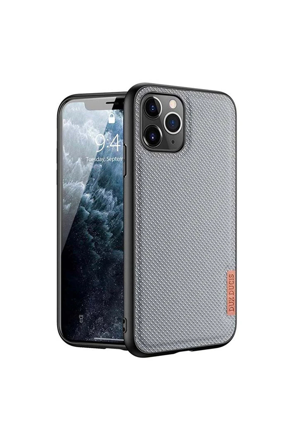 Dux Duci̇s Fi̇no Seri̇si̇ İphone 11 Pro 5.8İn&ccedil; Kılıf Premi̇um Dokuma Si̇li̇kon Kıl - Dropx9767-3507