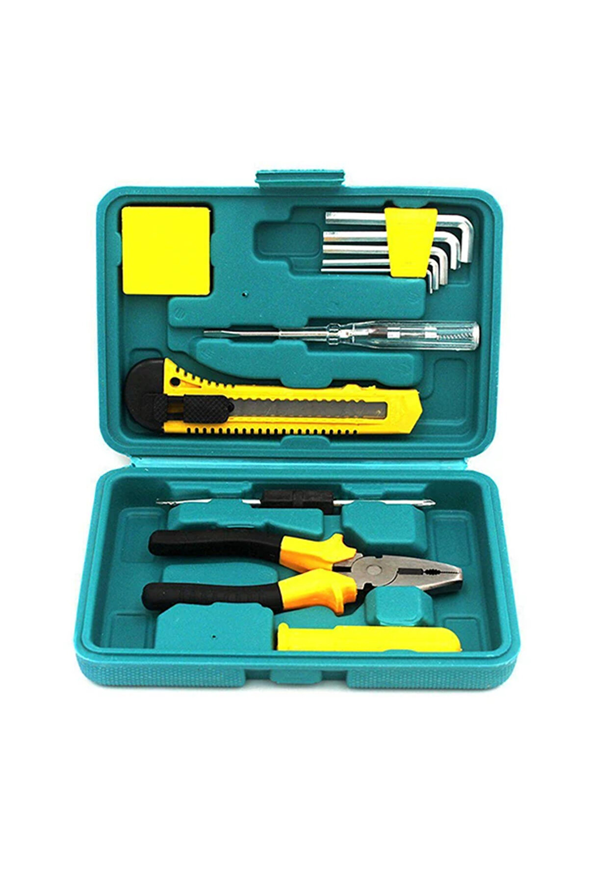 gizmurstore ALLY 12 Par&ccedil;a &Ccedil;ok Ama&ccedil;lı Acil Durum Ara&ccedil; Ev Kutulu Tamir Seti 8012E-(5775) - GMS7549-7388