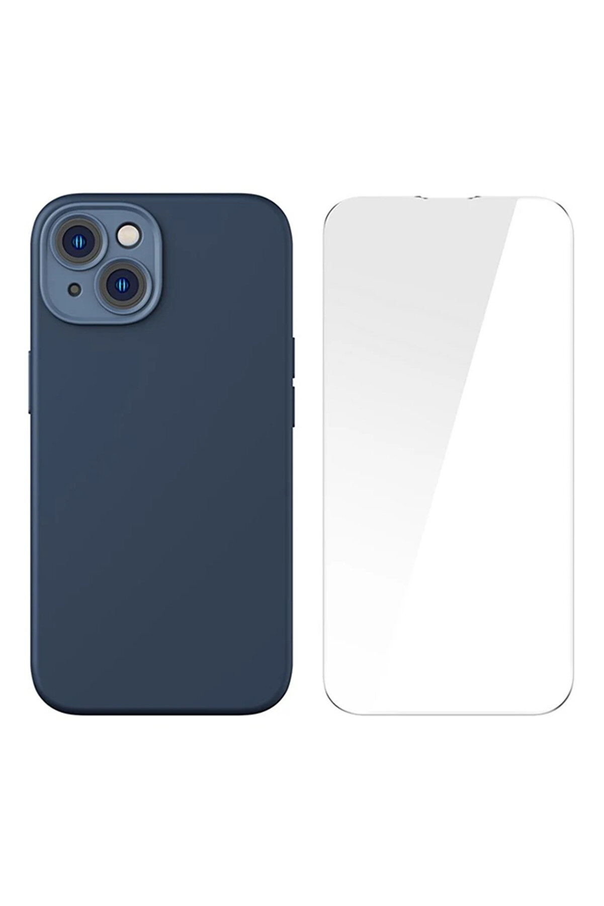 Li̇qui̇d Si̇li̇ca Gel İphone 14 Plus 6.7 Magsafe Si̇li̇kon Kılıf + Tempered Ekran Koruyu - Gms2962-3361