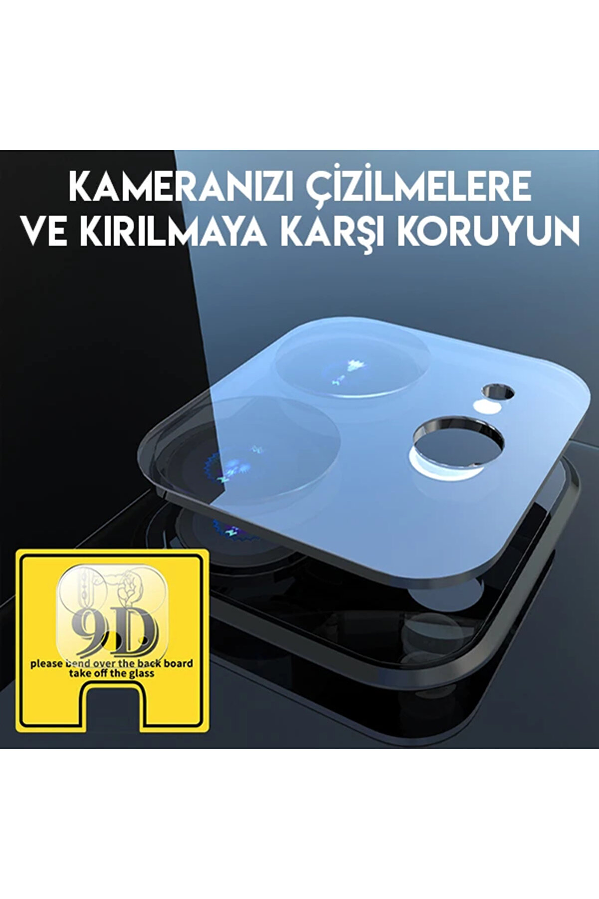 İphone 11 6.1 Full Tempered Kamera Koruyucu Kırılmaz Cam-(1903) - Dropx7416-5343