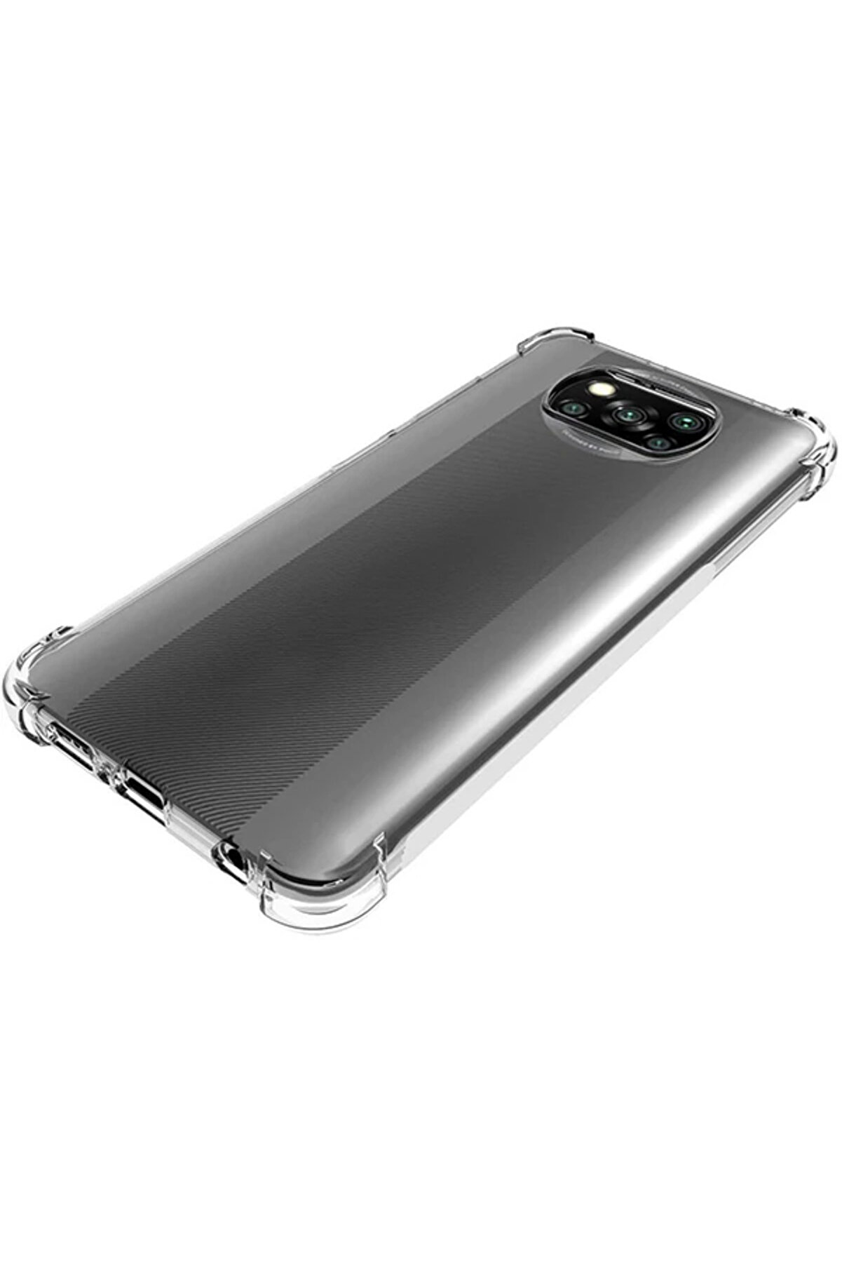 Ally Poco X3 Anti̇-Drop Si̇li̇kon Kılıf Shockproof Kılıf-(5775) - Gms9934-6517