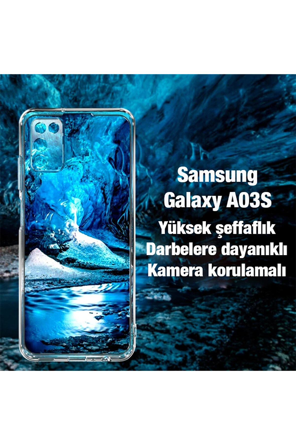 Ally Sm Galaxy A03S Kılıf Kamera Korumalı Ultra İnce Şeffaf Si̇li̇kon Kılıf - Dropx6257-2883