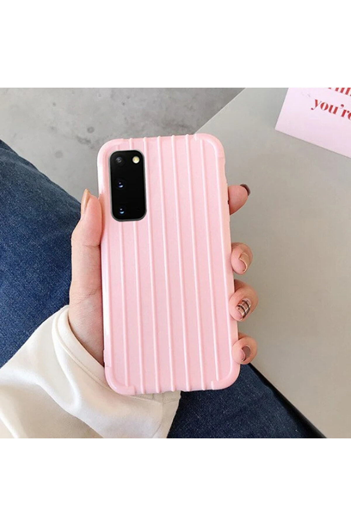 Ally Samsung Galaxy S20 Trunk Li̇nes İnce Soft Si̇li̇kon Kılıf-(5775) - Gms1831-1234