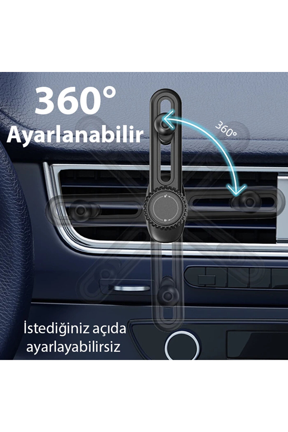 B099 Ayarlanabi̇len Ara&ccedil; I&ccedil;i̇ Havalandi̇rma Telefon Tutucu-(1903) - Dropx8440-7400