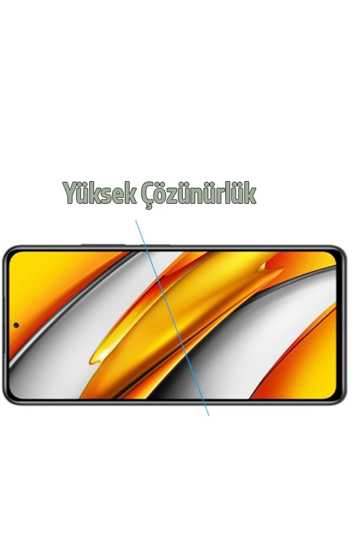 Xi̇aomi̇ Poco F3 Uyumlu Full Glue Full Kaplama Tempered Cam Ekran Koruyucu-(1903) - Dropx5870-2321