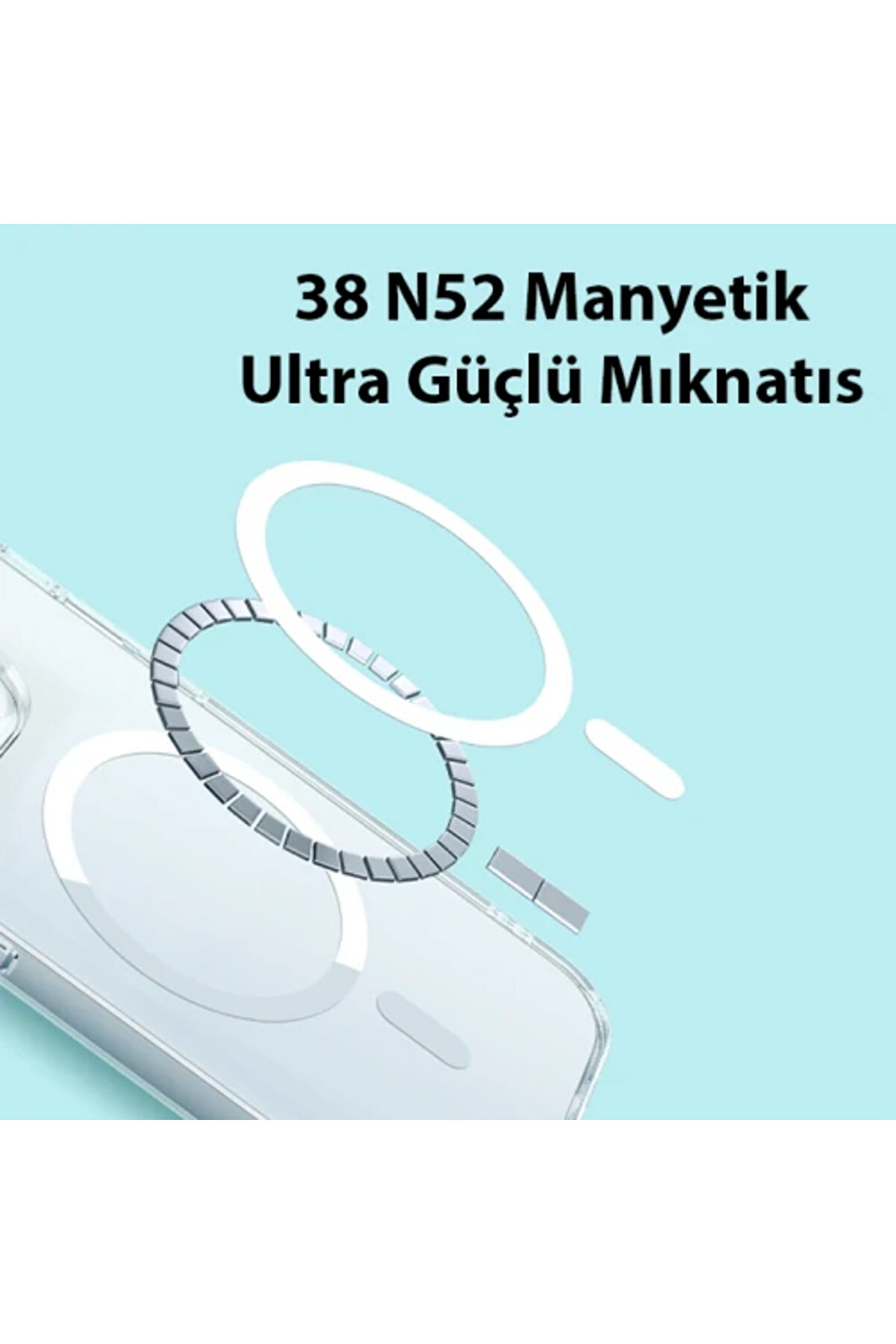 İphone 15 Pro Max Crystal Seri̇si̇ Manyeti̇k Magsafe Si̇li̇kon Kılıf + Tempered Ekr - Dropx5443-8846