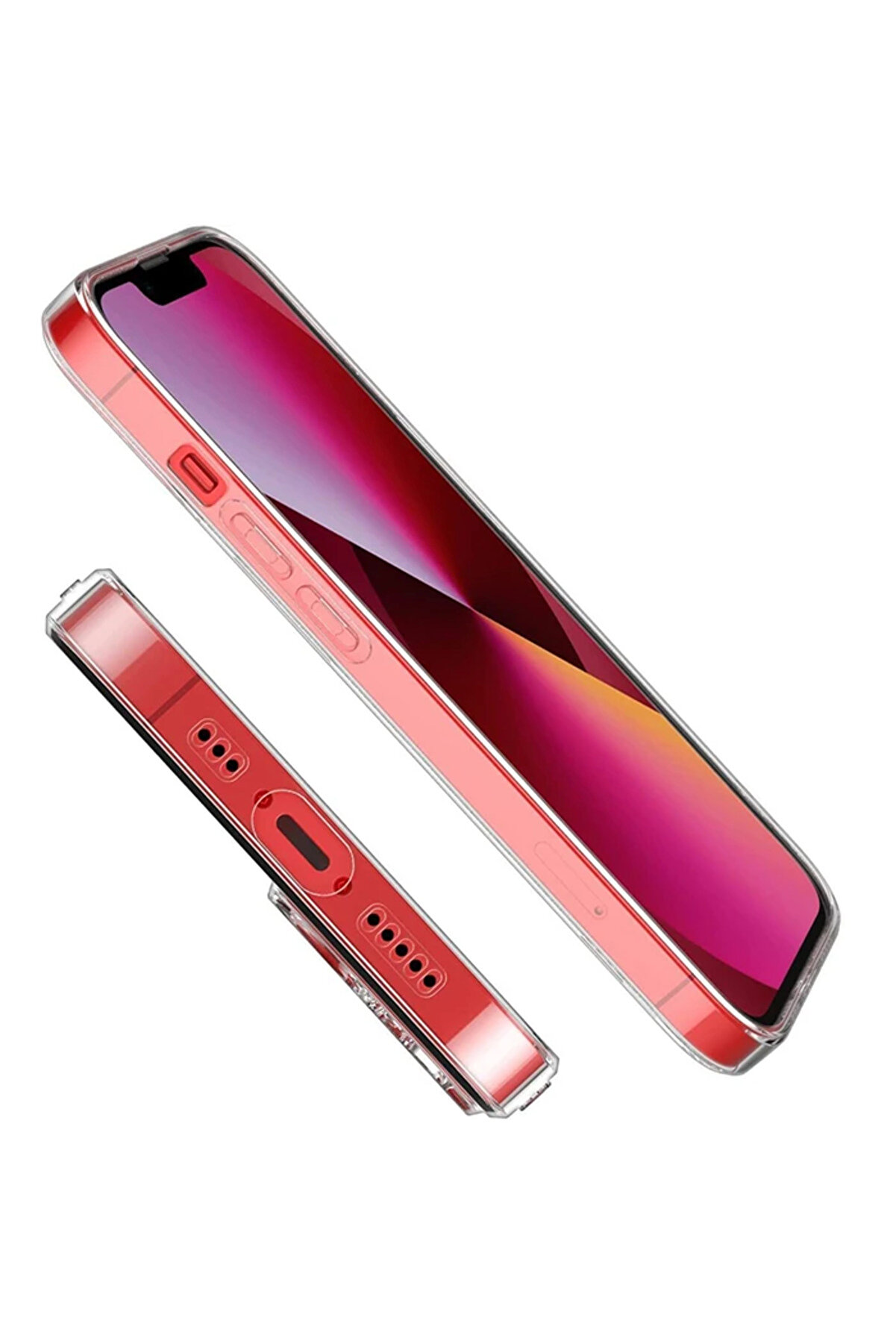 Ally İphone 14 6.1İnç Crystal Clear Kamera Korumalı Sert Pc Kılıf-(1903) - Dropx6129-5407