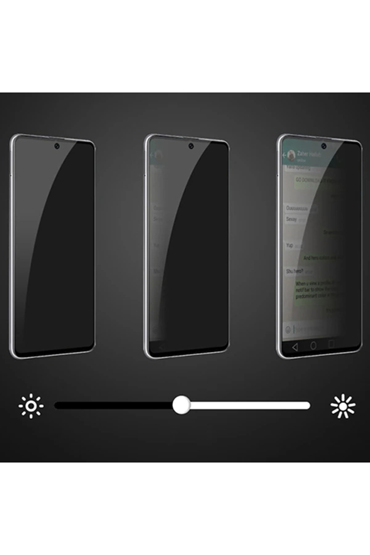 Ally Sm Galaxy A71 3D Full Pri̇vacy Gi̇zli̇li̇k Tempered Cam Ekran Koruyucu-(1903) - Dropx9841-3043