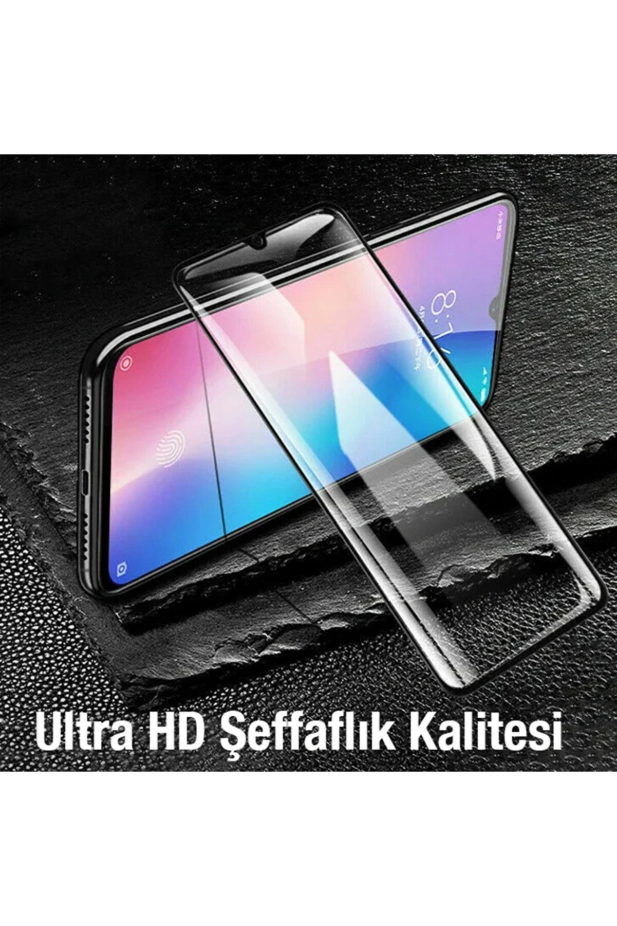 Ally Redmi̇ 9T Full Glue-Tempered Cam Ekran Koruyucu-(1903) - Dropx9242-1554