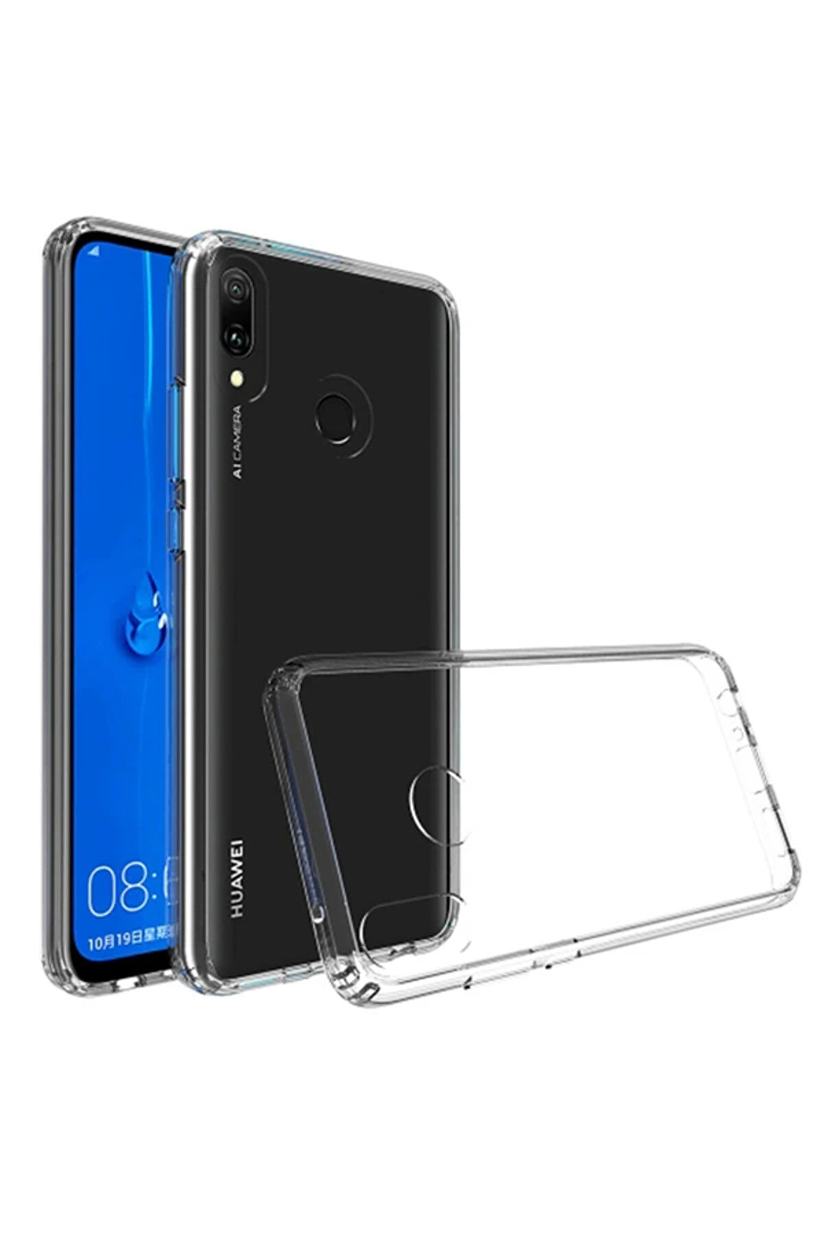 Huawei̇ Y7 2019Y7 Pri̇me 2019 Anti̇-Drop Darbe Emi̇ci̇ Si̇li̇kon Kılıf-(1903) - Ust4369-5181