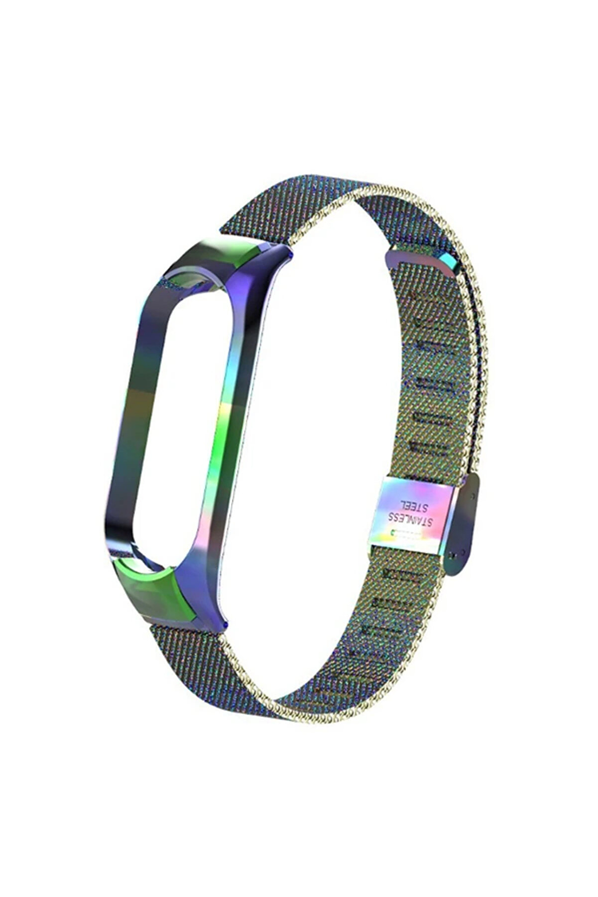 Xi̇aomi̇ Mi̇ Band 5 Metal Kayış Kordon Kopçalı Mi̇lano Loop-(1903) - Dropx7227-9709