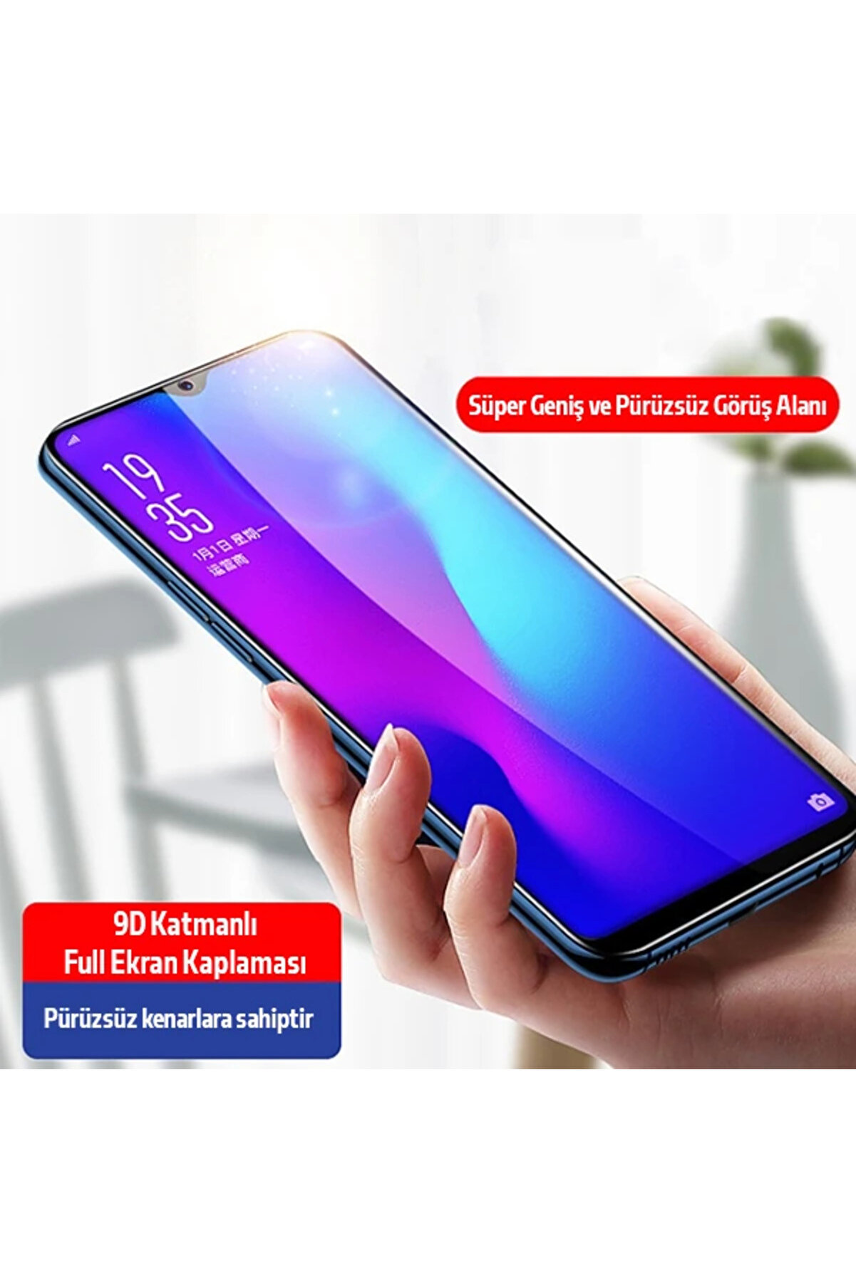 Ally Sm Galaxy Note 10 Li̇te 9D Tempered Full Cam Ekran Koruyucu-(1903) - Dropx6524-1383