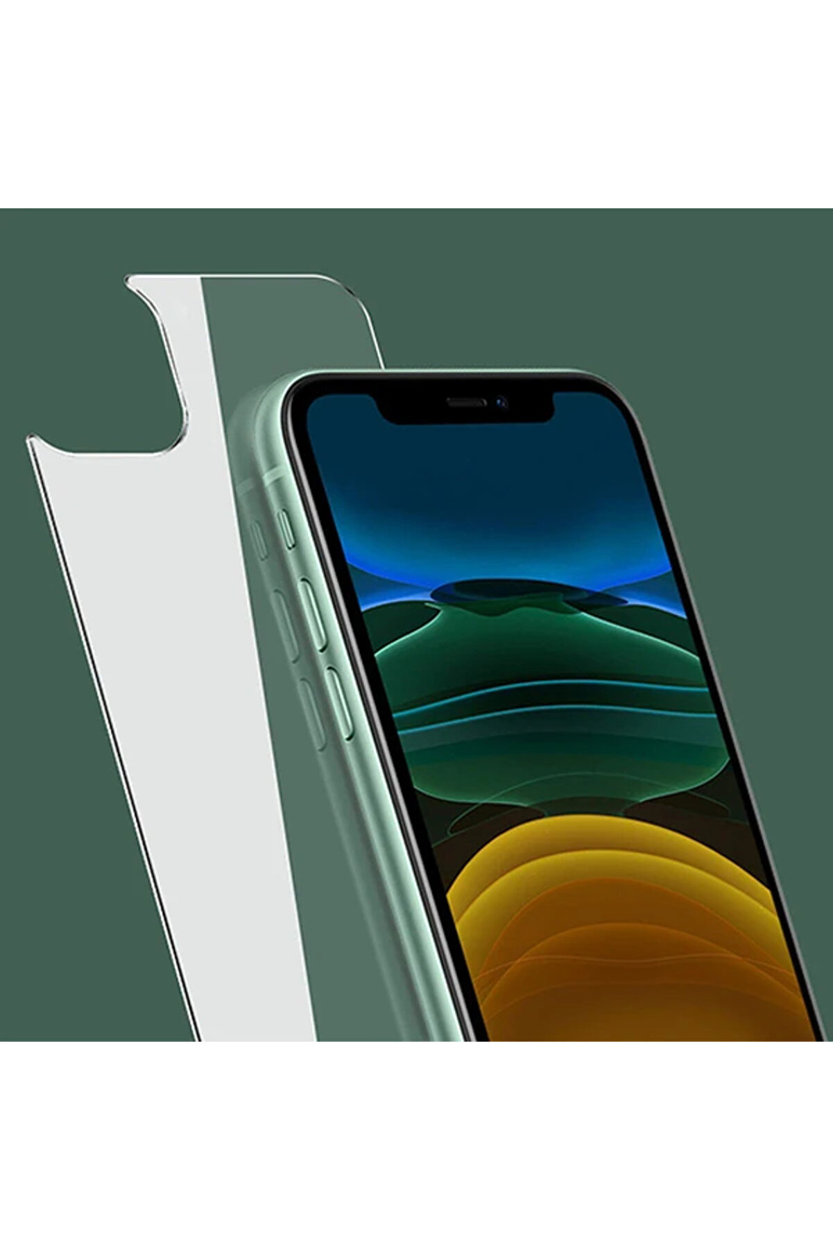 Ally İphone 11 6.1 İnch Tempered Arka Kırılmaz Cam Koruyucu-(1903) - Dropx9362-4915