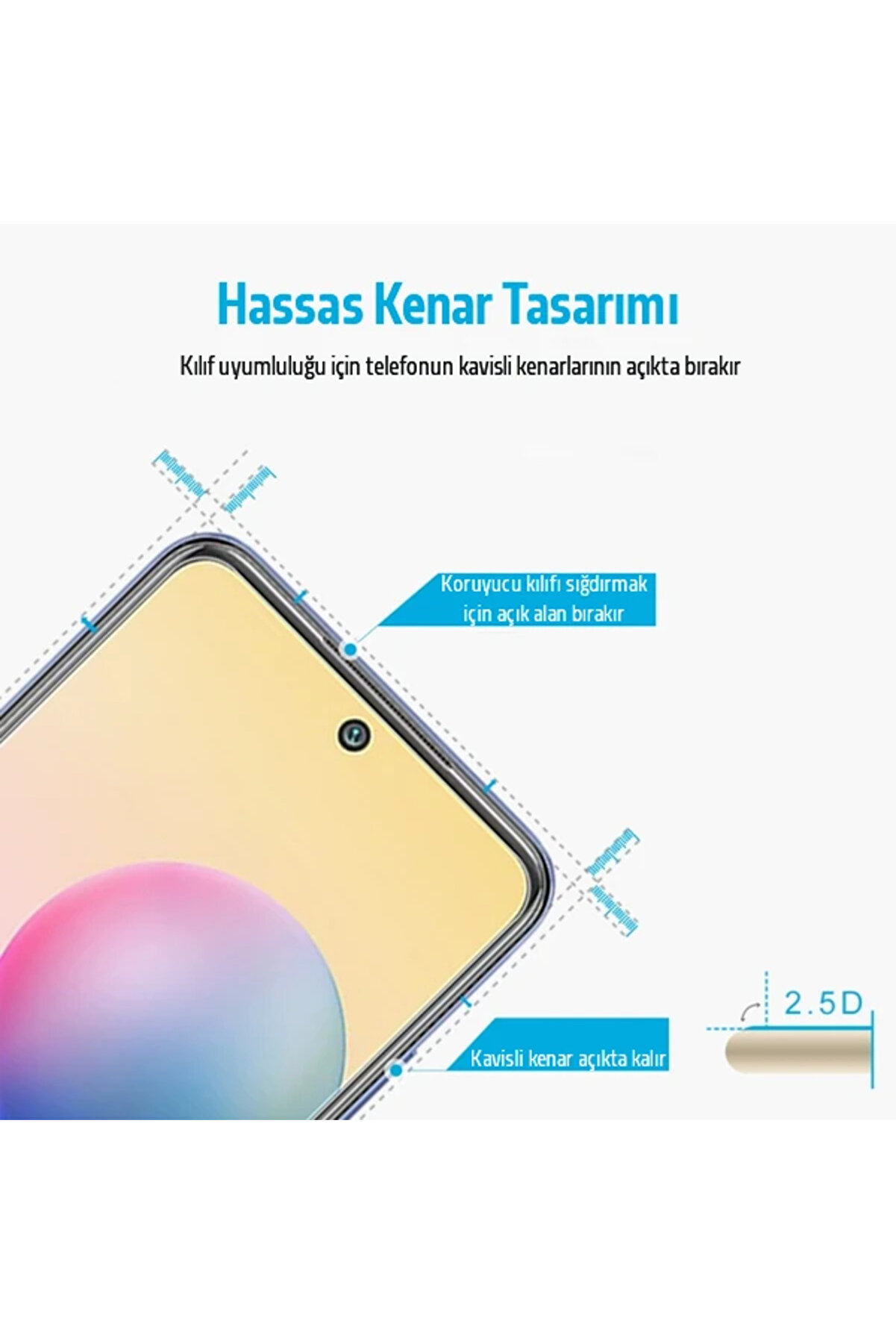 Xi̇aomi̇ Redmi̇ Note 10 -Poco M3 Pro Tempered Cam Ekran Koruyucu-(1903) - Dropx2476-3314