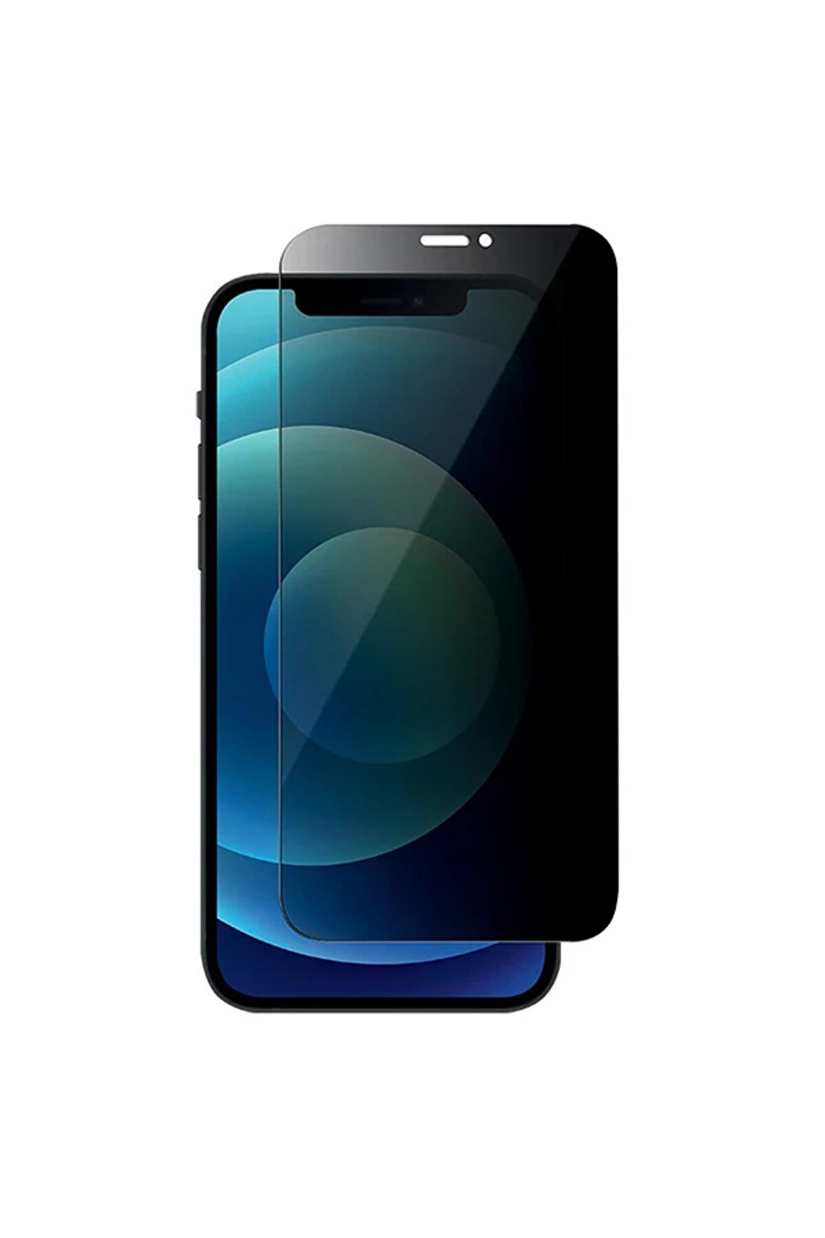 CepteToptan İPhone 12 Mini Privacy Gizli Hayalet Tempered Cam Ekran Koruyucu-(1903) - MONAS1387-8936