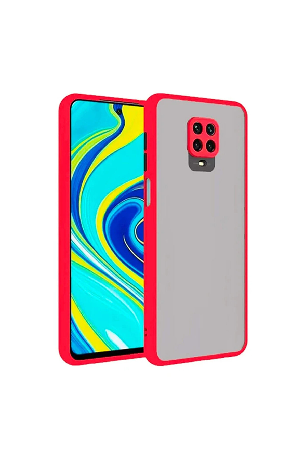 Xi̇aomi̇ Redmi̇ Note 9S Note 9 Pro Kamera Korumalı Premi̇um Si̇li̇kon Kılıf-(5775) - Gms6302-2889