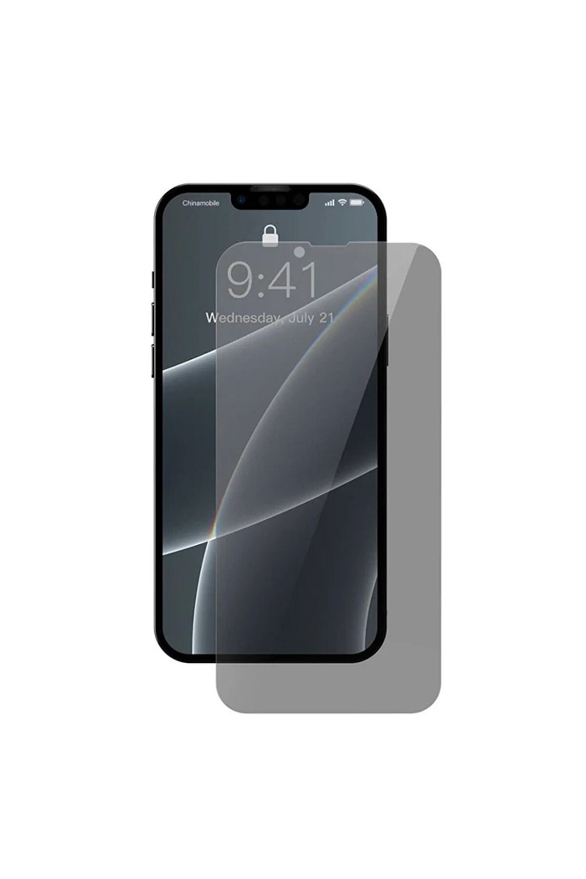 CepteToptan iPhone 13 Mini Privacy Hayalet Cam Ekran Koruyucu 2 Adet Set-(1903) - DROPX4117-4908