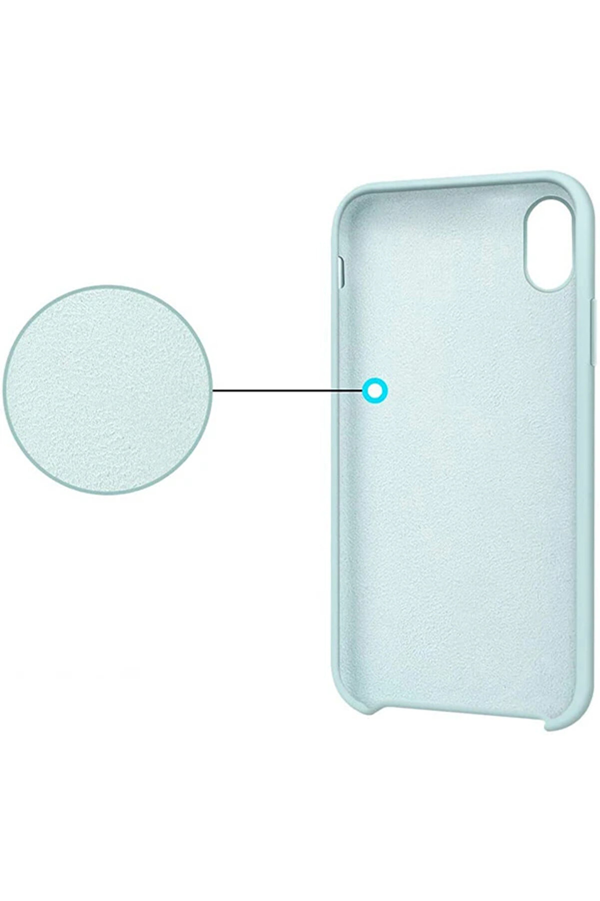 İphone X/ Xs 5.8 Lansman Kılıf İçi̇ Kadi̇fe Soft Si̇li̇kon Kılıf-(1903) - Dropx4148-3568