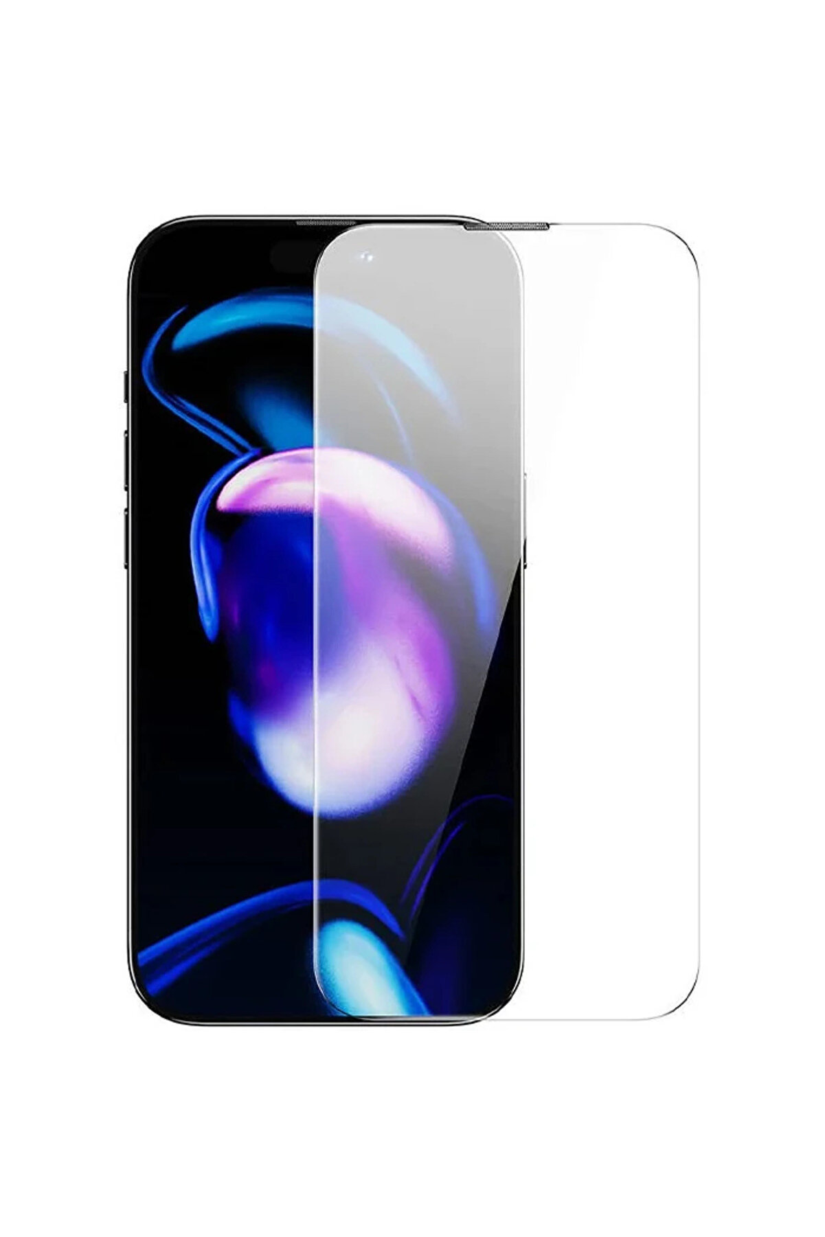 İphone 15 Plus Schott Seri̇si̇ Şeffaf Si̇li̇kon Kılıf + Tempered Ekran Koruyucu Set