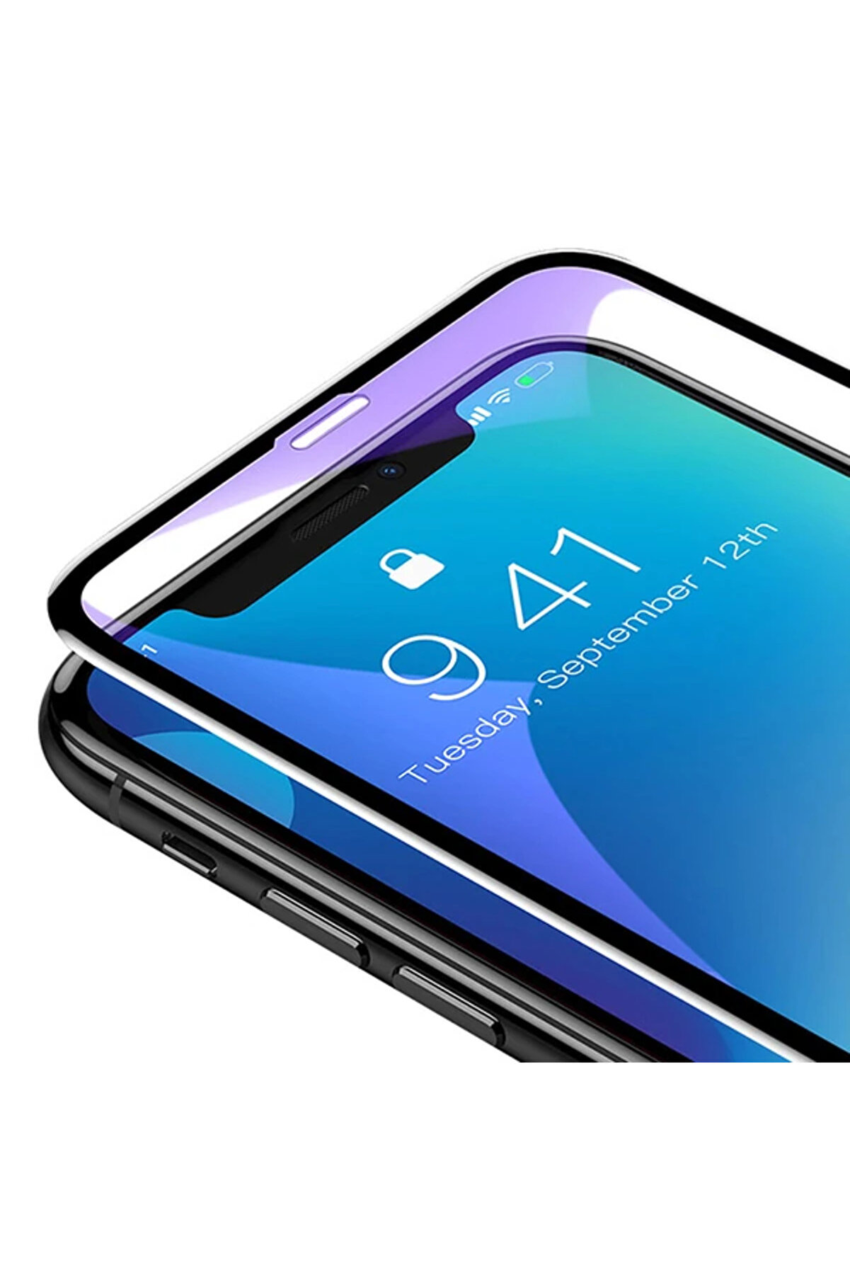 İphone 11 Pro Max- Xs Max 3D Anti̇-Peep Pri̇vacy Gi̇zli̇li̇k Cam Ekran Koruyucu-(190 - Dropx8848-3065