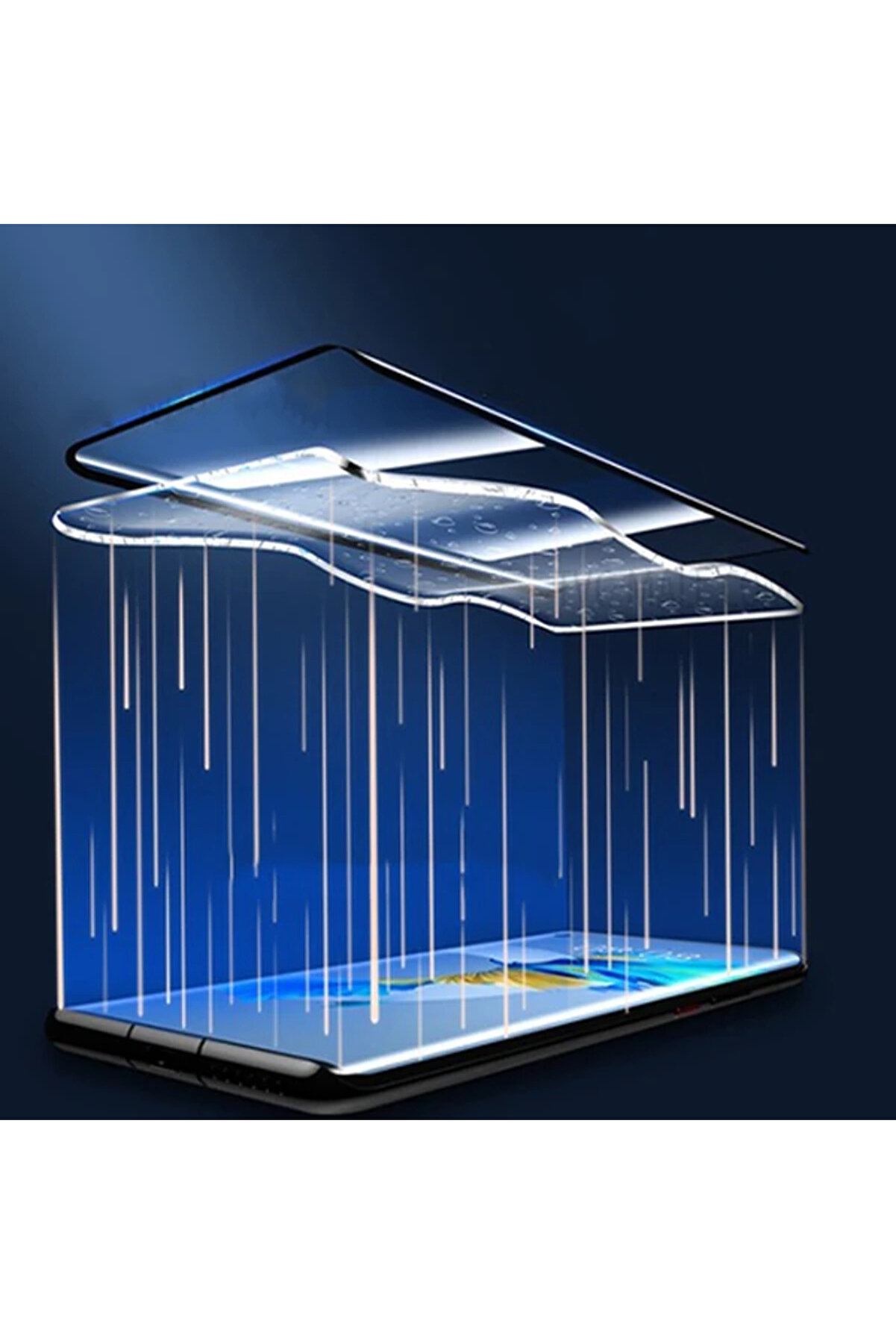 Huawei̇ Mate 40 Full 0.25Mm Kırılmaz Cam Ekran Koruyucu-(1903) - Dropx1828-5633