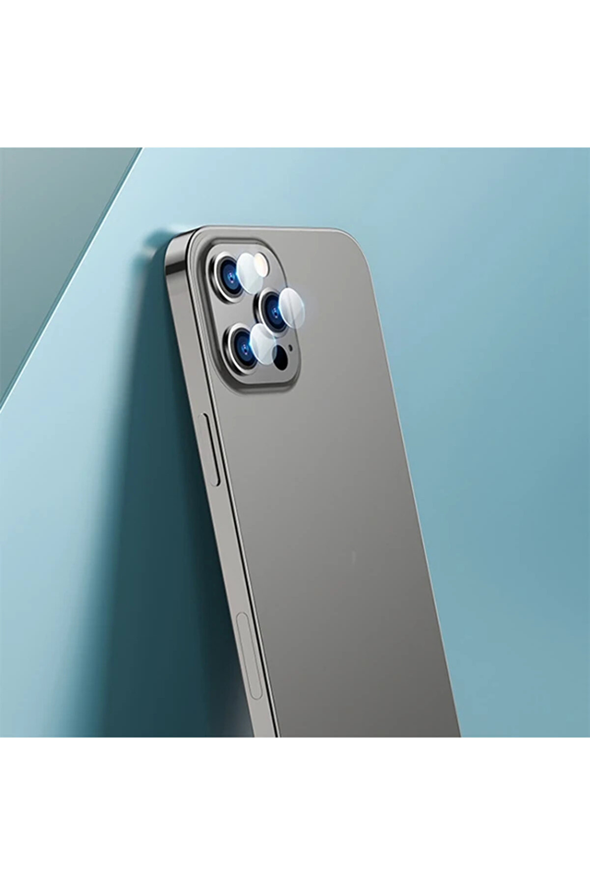 Ally İphone 13 Pro-13 Pro Max Tempered Glass Cam Kamera Koruyucu-(5775) - Gms5186-9239