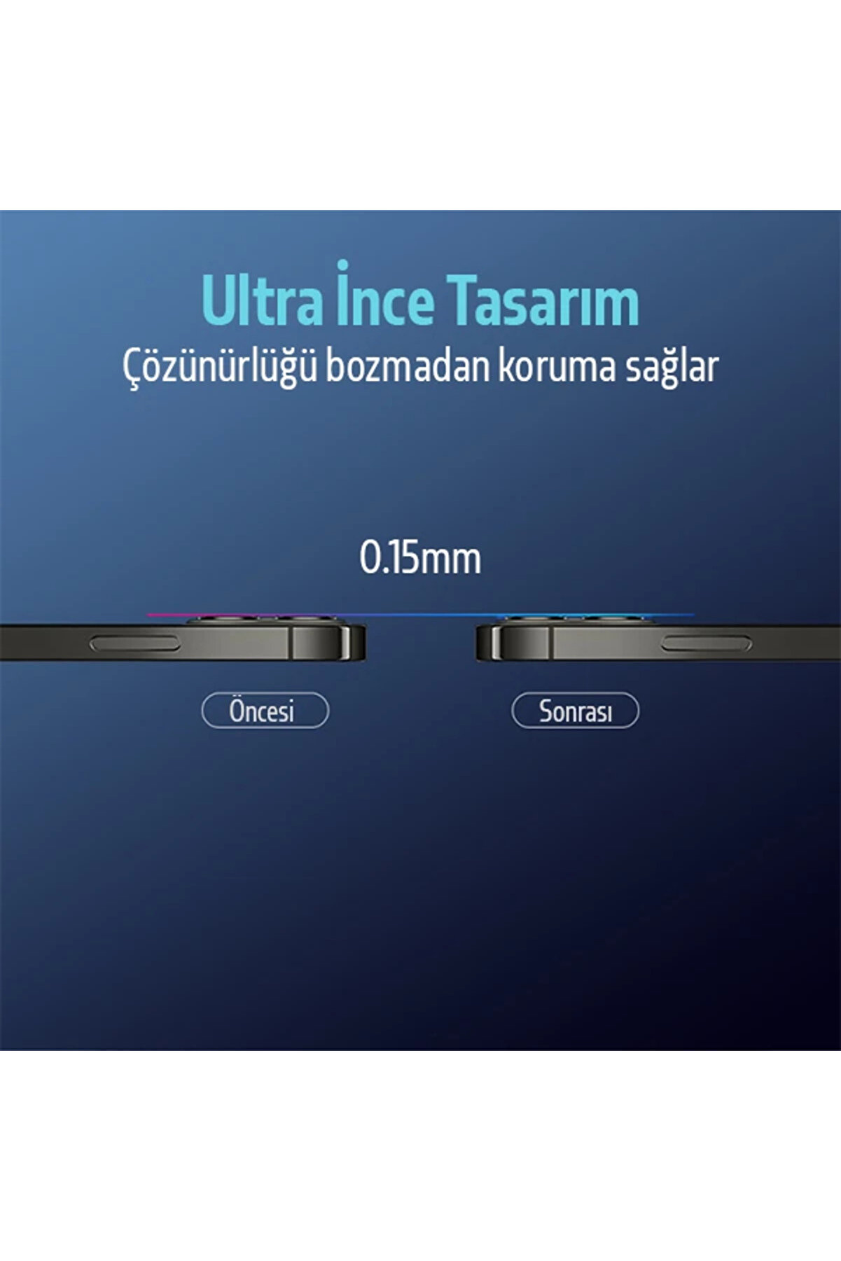 Ally İphone 12 Pro 6.1 3D Full Tempered Glass Cam Kamera Koruyucu-(5775) - Gms3554-3734