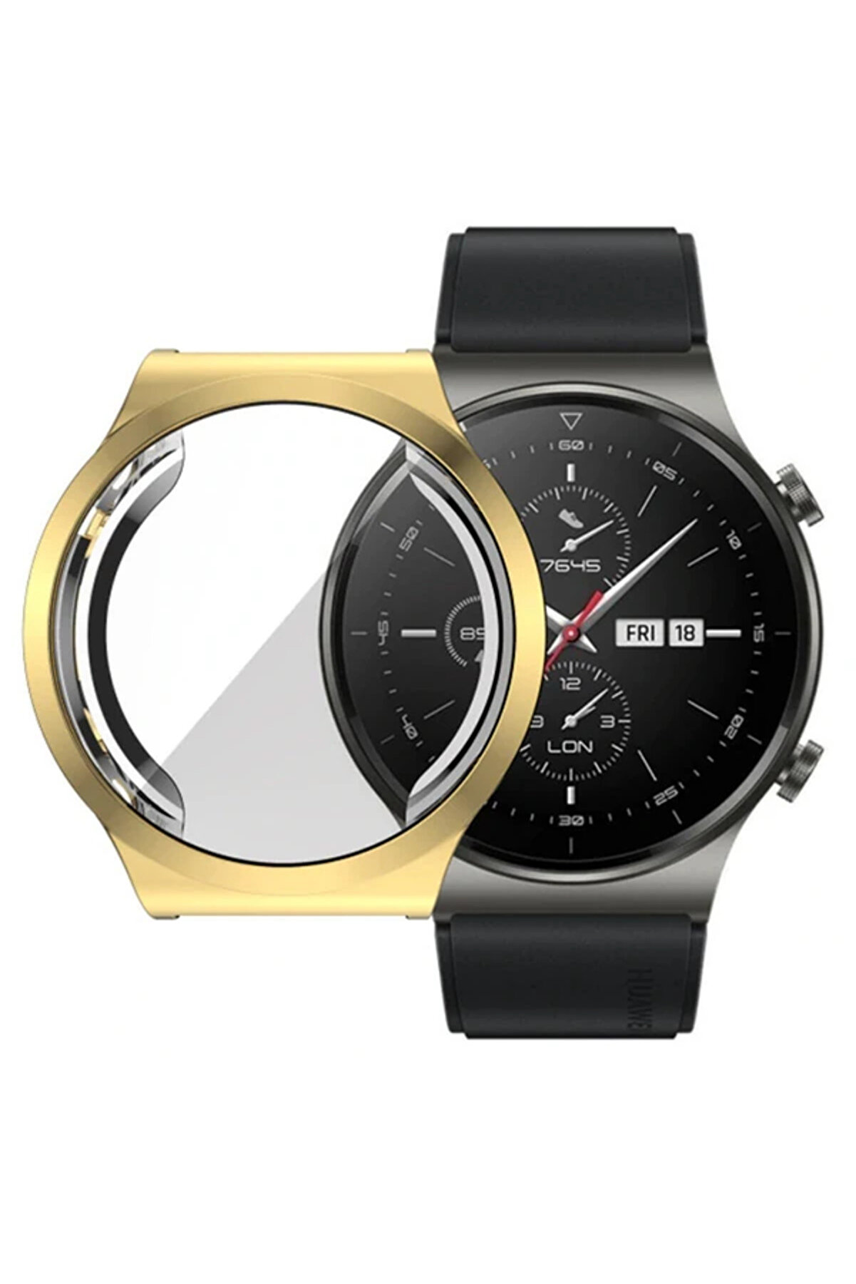 CepteToptan Ally Huawei Watch GT 2 Pro 360 Koruma Ultra İnce Silikon Kılıf-(1903) - DROPX8744-3472