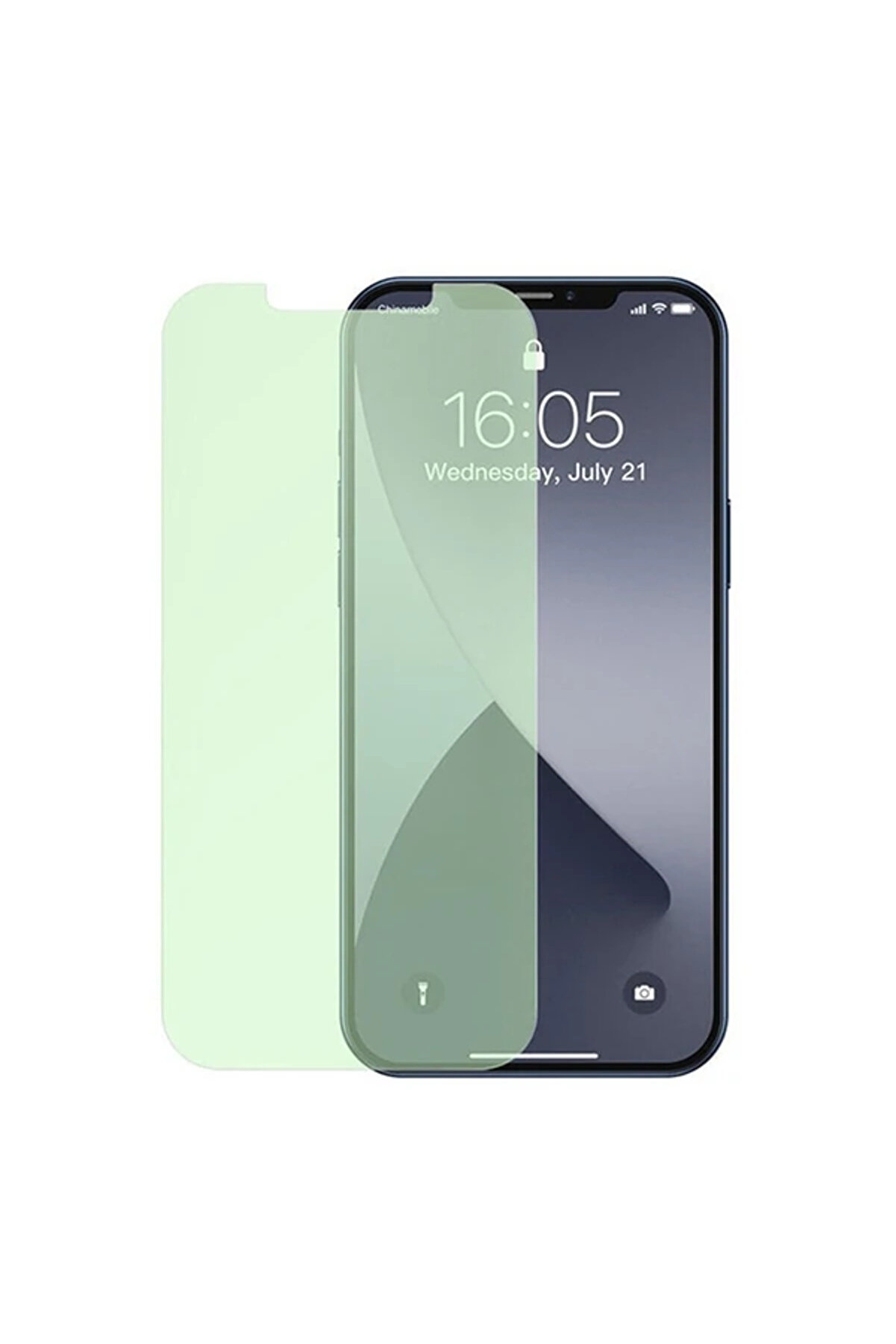 BEYLERBEYİ İPhone 12/ 12 Pro 6.1 0.15mm Uyumlu Full Tempered Cam Ekran Koruyucu 2Set Anti-Bluelight