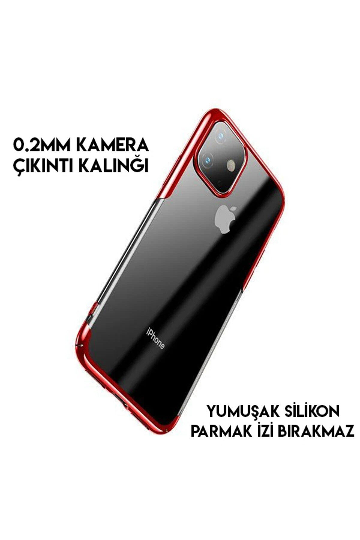 Shi̇ni̇ng Case İphone 11 Pro Max 6.5 Ultra İnce Si̇li̇kon Kılıf-(1903) - Dropx6375-3977