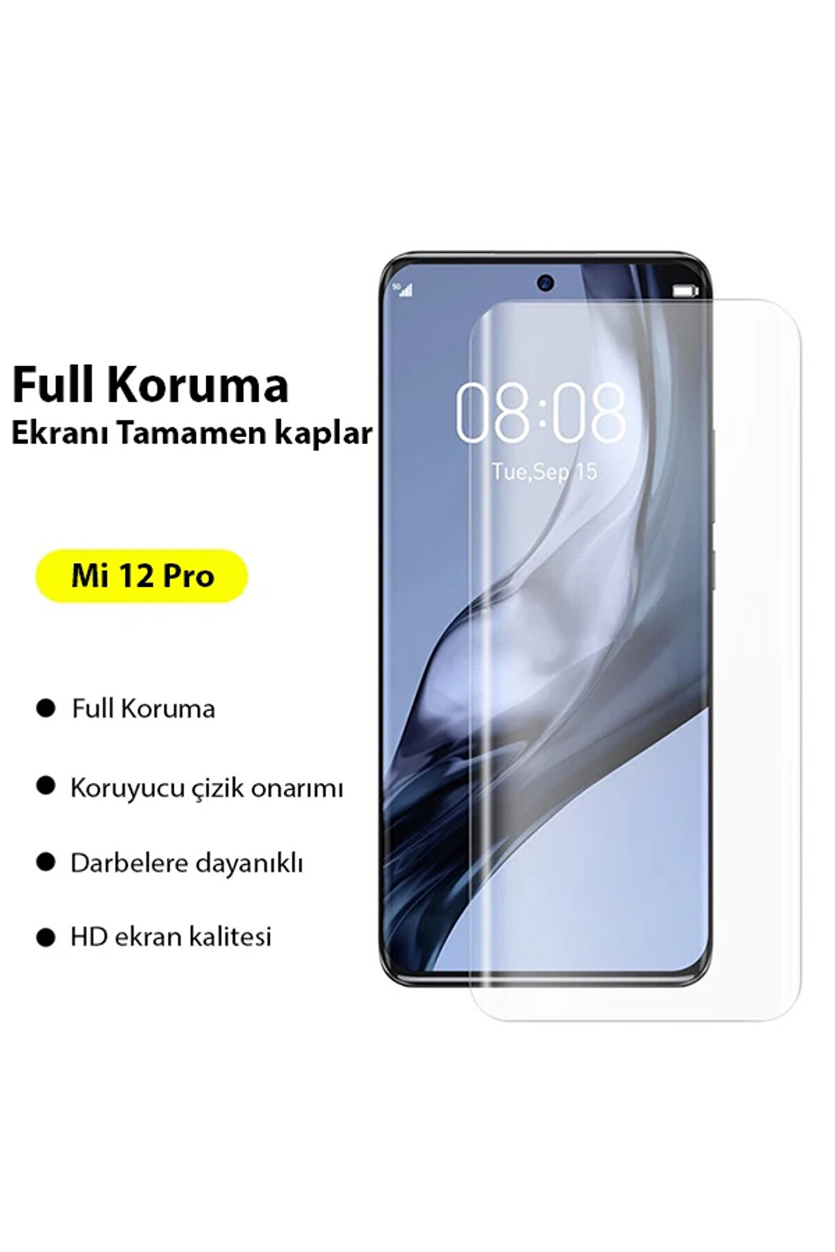 Xi̇aomi̇ Mi̇ 12 Pro - 13 Pro Ultra Kavi̇sli̇ Full Hi̇drojel Koruyucu Fi̇lm-(1903) - Dropx3785-9566