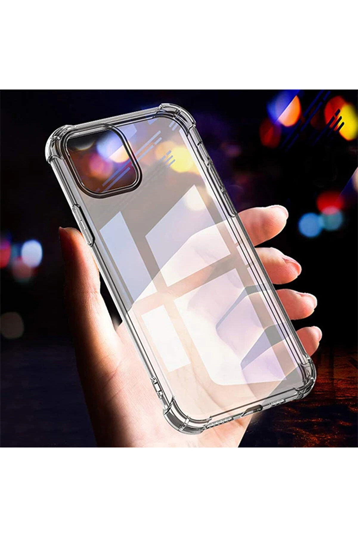 İphone 11 Pro Max Anti̇-Drop Darbe Emi̇ci̇ Si̇li̇kon Kılıf-(5775) - Gms5821-3113