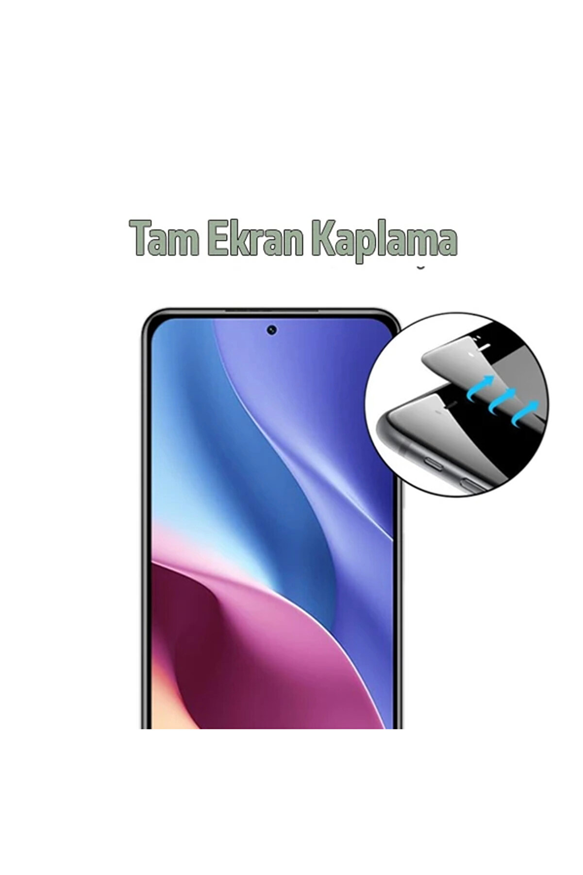 Xi̇aomi̇ Redmi̇ K40/K40 Pro Full Glue Tam Kaplama Ekran Koruyucu-(5775) - Gms3846-7536