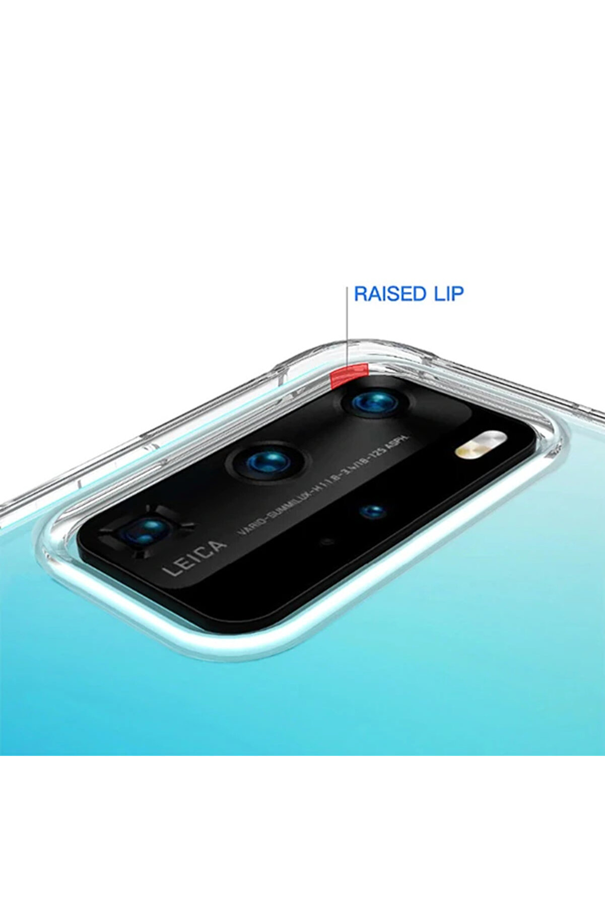 Huawei̇ P40 Anti̇-Drop Darbe Emi̇ci̇ Si̇li̇kon Kılıf-(5775) - Gms8493-5323