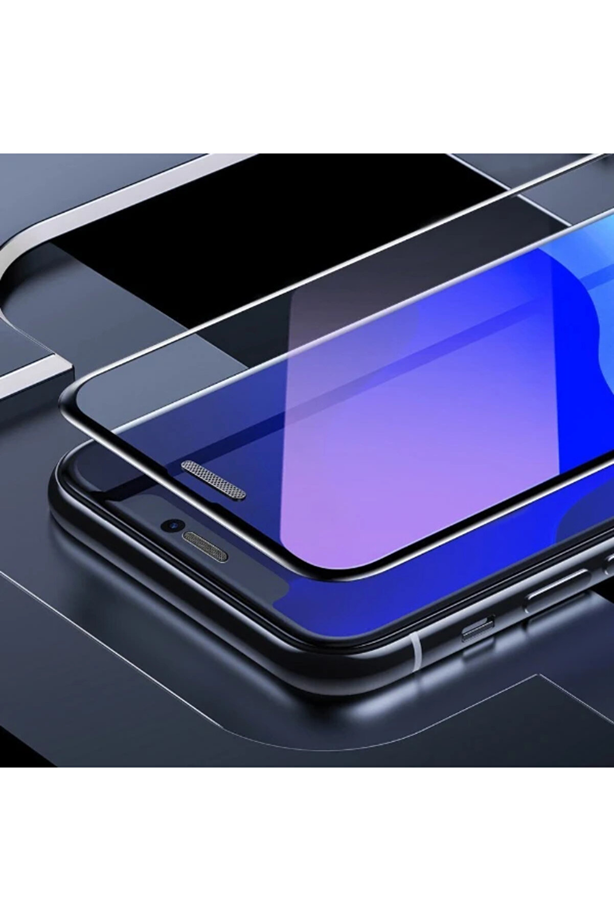İphone Xs-X 5.5 Ekran Koruyucu Full Anti̇ Blue Li̇ght Tempered Cam Ekran Koruyucu 2 A - Najmaddi̇n387