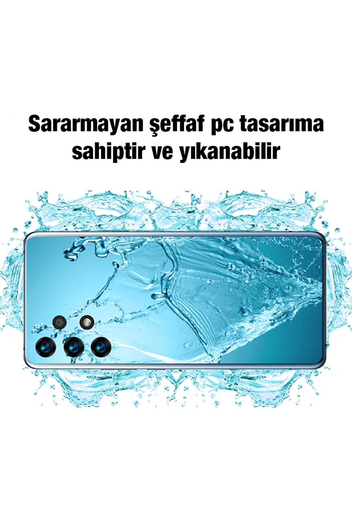 Ally Sm Galaxy A13 4G Kılıf Kamera Korumalı Ultra İnce Şeffaf Si̇li̇kon-(1903 - Dropx9378-3056
