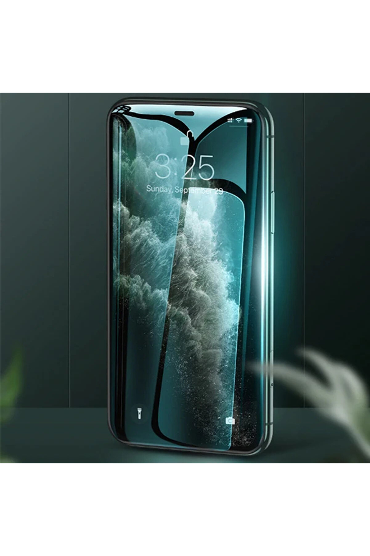 Kuulaa İphone 11 Pro Max3D Full Kırılmaz Tempered Cam Koruyucu-(5775) - Gms1479-2445