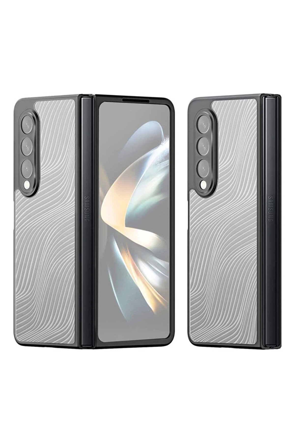 Dux Duci̇s Samsung Z Fold4 5G Ai̇mo Seri̇es Premi̇um Buzlu Sert Pc-Tpu Kılıf-(1903 - Dropx7521-7095