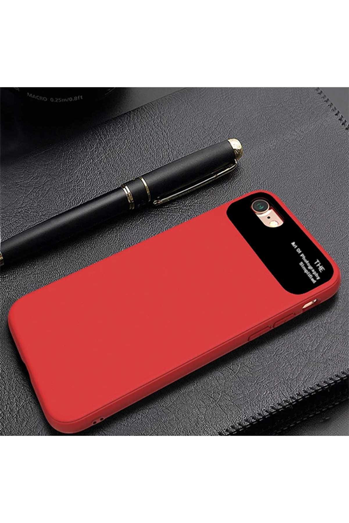 gizmurstore iPhone SE3-SE2 İPhone 8-7 Kılıf Fit Premium Silikon+ Cam Kılıf-(5775) - GMS2899-1850