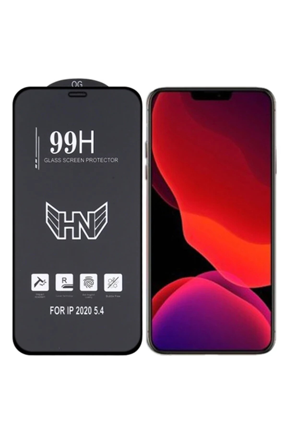 CepteToptan iPhone 12 mini 5.4 3D Full High Aluminum Tempered Cam Ekran Koruyucu-(1903) - DROPX4061-1114