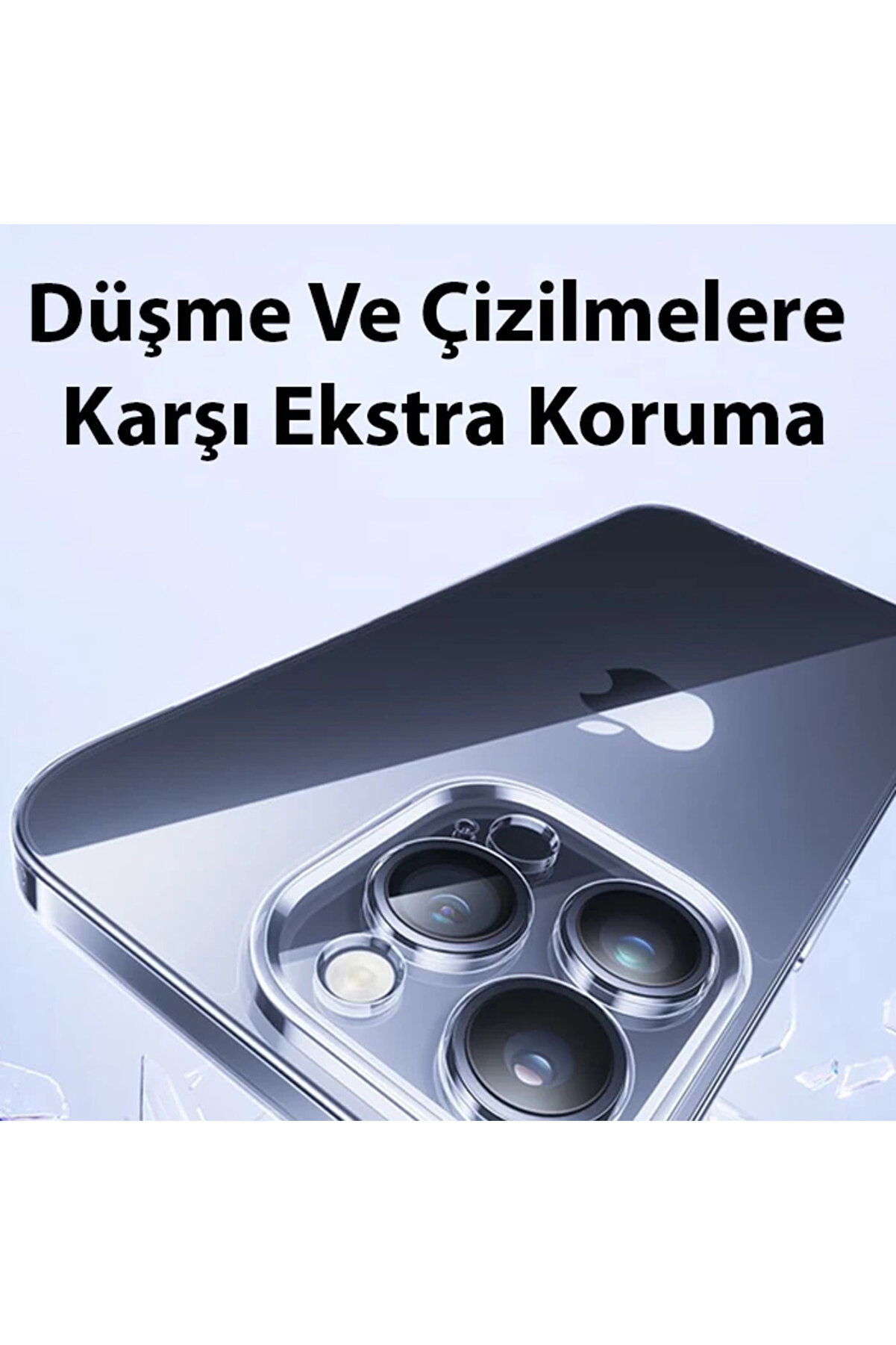 İphone 15 Plus Schott Seri̇si̇ Şeffaf Si̇li̇kon Kılıf + Tempered Ekran Koruyucu Set