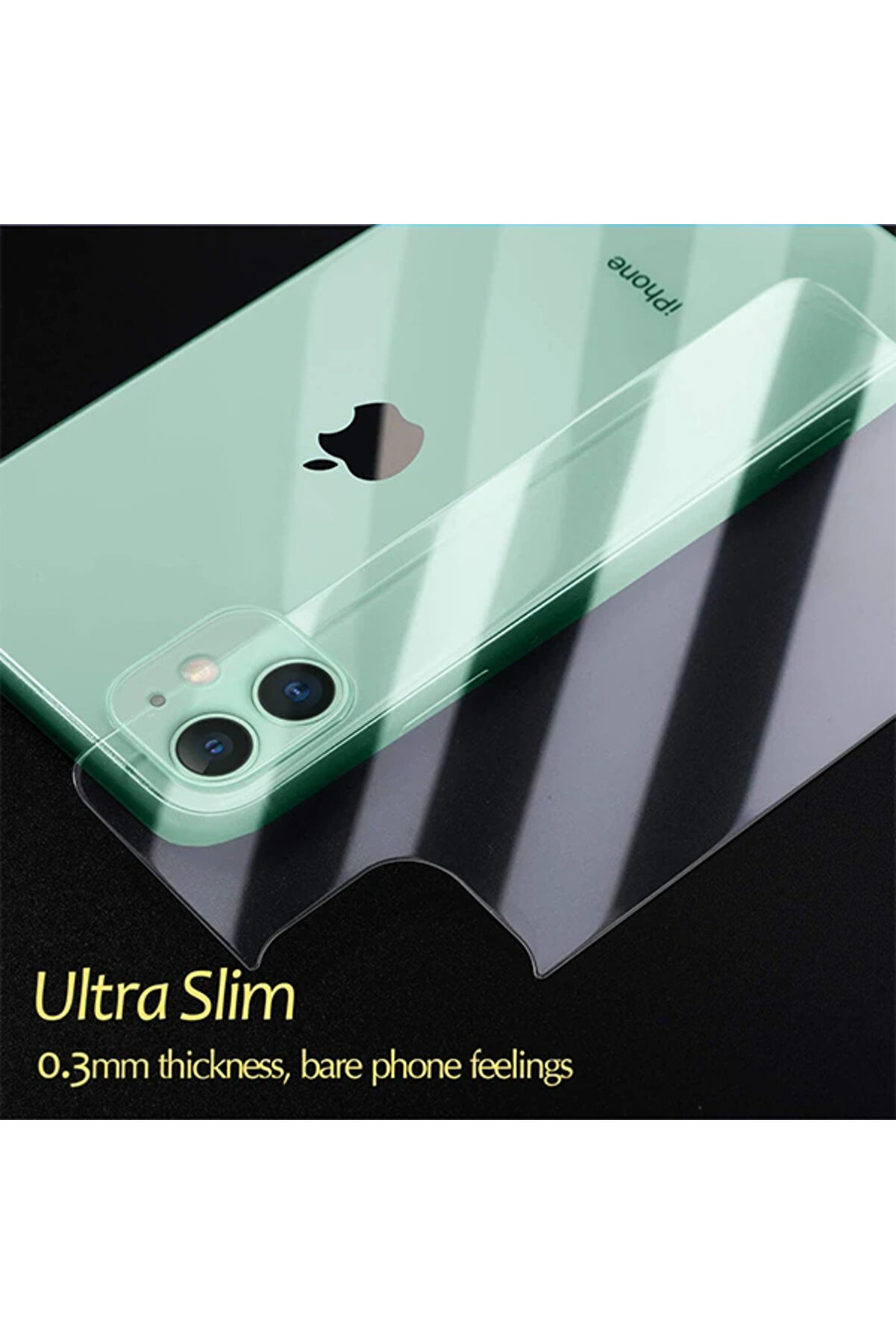 Ally İphone 11 6.1 İnch Tempered Arka Kırılmaz Cam Koruyucu-(1903) - Dropx9362-4915