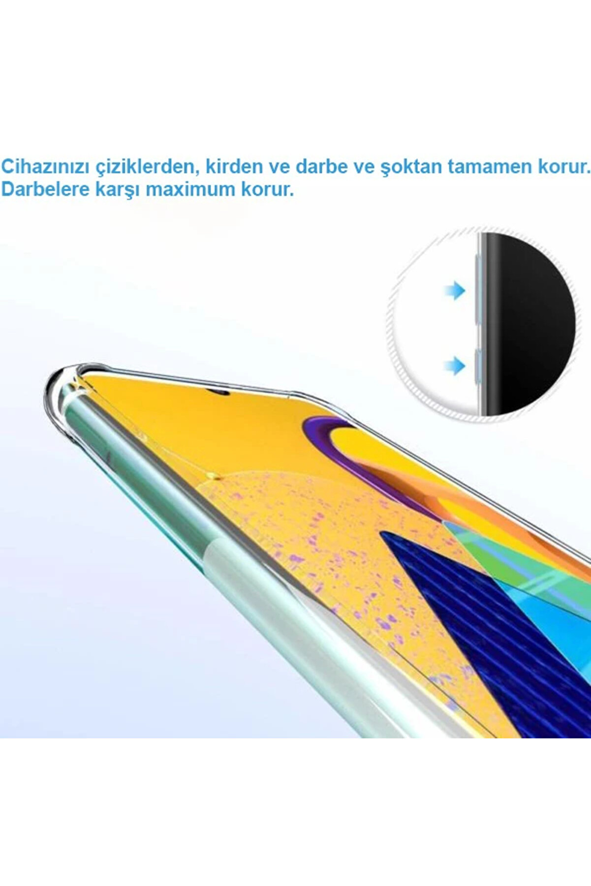 Ally Samsung Galaxy M30S Anti̇-Drop Darbe Emi̇ci̇ Si̇li̇kon Kılıf-(1903) - Nover6375-3498