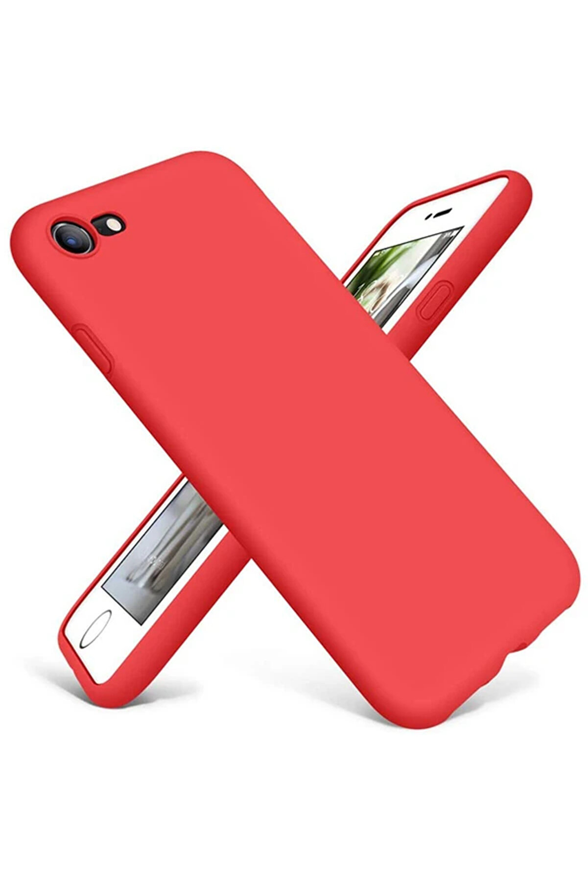 CepteToptan ALLY İPhone SE2 İPhone 8-7 Lansman Kılıf İ&ccedil;i Kadife Soft Silikon Kılıf-( - DROPX1923-3470