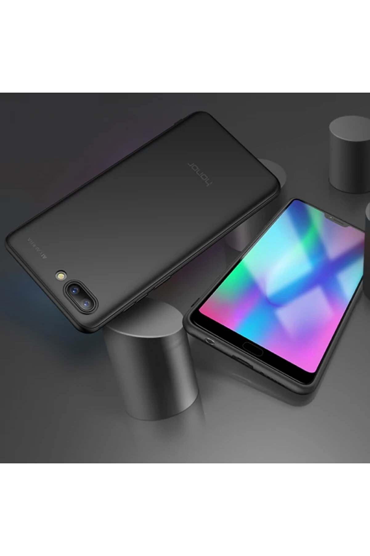 Huawei̇ Honor 9İ Sli̇m Fi̇t Soft Premi̇um Si̇li̇kon Kamera Korumalı Kılıf-(5775) - Gms2319-7686