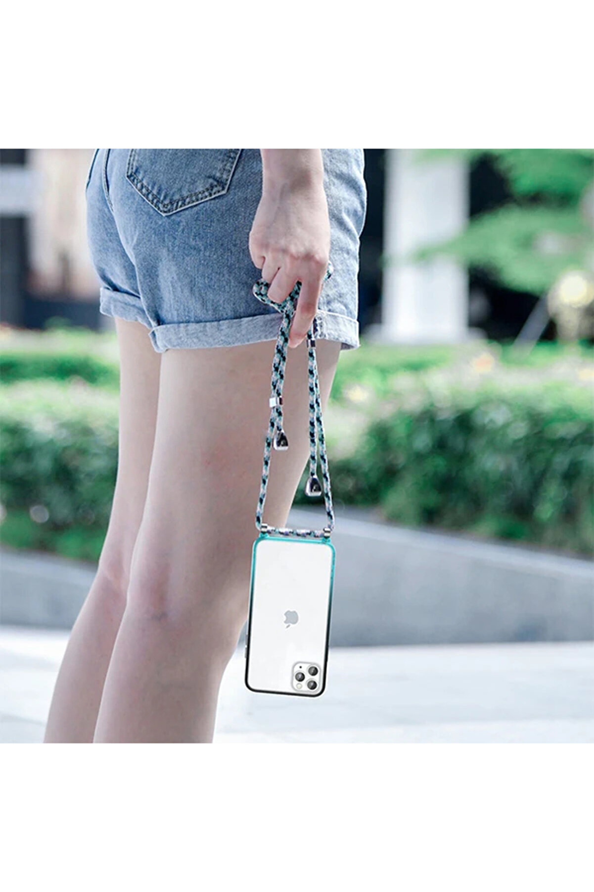 Element Crossbody Protecti̇ve İphone 11 Pro 5.8 Askılı Koruyucu Si̇li̇kon Kılıf - Dropx1490-1501